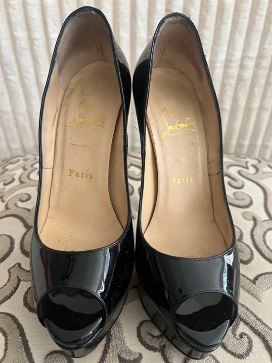 Christian Louboutin Lady Peep heels - Picture 2 of 6